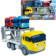 꼬마버스타요 캐리와봉봉 트레일러 카캐리어 자동차 역할놀이 캐릭터 미니카 유아, 1개