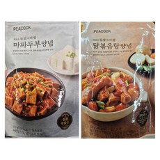 피코크 닭볶음탕 양념 150g+마파두부 양념 150g 각 1개씩