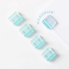 Narita 文件夾 塑膠款/金屬夾款 20入/10入裝 可夾15-30張紙, 1個, 9.滑滑夾（藍色）5個裝