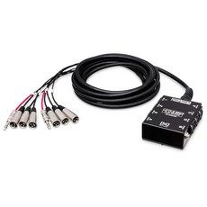 Hosa SH-6X2-30 프로코넥스 리틀 브로' 서브 스네이크 Hosa 6 x XLR 전송 및 2 x 1/4 인치 TRS 30 피트