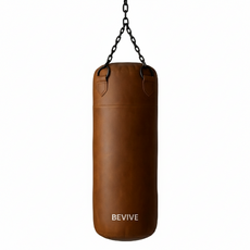 비바이브 샌드백 15kg 고리형 파워 복싱 권투 체육관, 브라운
