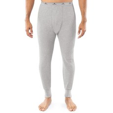 Indera 남성용 고중량 면 와플 롱 존스 보온 속옷 하의 헤더 그레이 2X