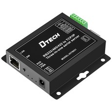 DTECH RS232/485/422 轉 TCP/IP 三合一串口伺服器, 1個, 40-750-06