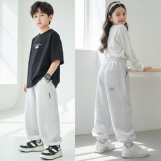 달콩슈 주니어용 트레이닝 조거 팬츠 커브드 패턴 남아 여아 DKW217