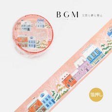 BGM 燙金和紙膠帶 雪之町, 1個