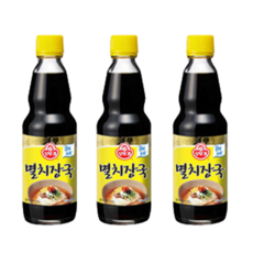 예이니종합물류 오뚜기 멸치 국수장국 3개(360ml*3개)사골멸치육수 다시팩 가쓰오부시 국수장국 육수 냉면양념소스, 360ml, 3개
