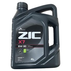 ZIC X7 5W30 SQ 4L 가솔린 엔진오일, 1개