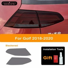 골프 자동차 헤드라이트 블랙 보호 필름 테일라이트 투명 스티커, 7. Golf 18-20 T B, 1개