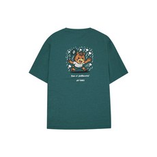 261TS061U 배드민턴 공용 오버핏 반팔 티셔츠 스포츠웨어