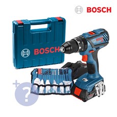 보쉬 충전 18V 임팩트 해머 전동드릴 + 2.0Ah배터리 + 악세사리 100p 세트 GSB18V-28, 1세트