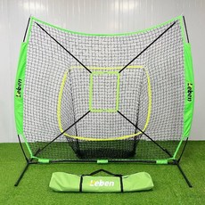棒球打擊訓練網 棒壘球練習網 2.1米便攜折疊式戶外訓練器, 1個, 網+架子+目標框+手提袋