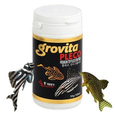 그로비타 플레코사료 100ml(50g) 안시 비파사료 비파 사료, 50g, 1개