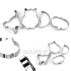HARRY 스텐 쿠키틀 4P 동물쿠키틀