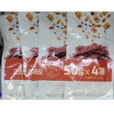견과가 쏙쏙 고소한 견과포 50g X 4 견과육포 간식 안주