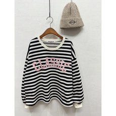 PINKJANUARY 貼布繡CLASSIC長T, 黑條, 1個