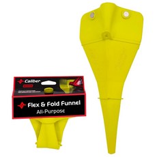 캘리버 플렉스 앤 폴드 자동차용 유연한 깔때기 다목적 유체 이송용 중간 노란색, Medium