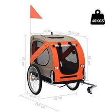 대형견유모차 펫카트 4IN1유모차 대형 중형견, 오렌지 듀오톤 천창 포함 A