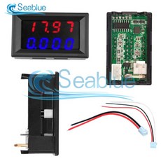 LCD 디지털 전압계 전류계 전력계 전압 전류 전력계 전압 검출기 테스터 모니터 DC 0 ~ 500V 10A, 02 0-500V 10A