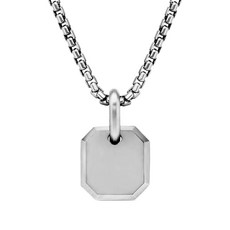 데이비드율만 스털링 실버 팔각형 애뮬릿 펜던트