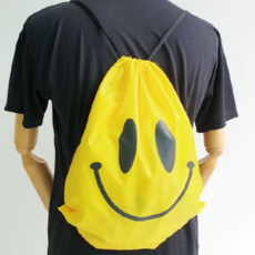 방수 가방 물놀이 수영복 해변 수영 가방 백팩 드로스트링 피트니스 휴대용 다용도 스트링 스마일 스포츠, 비치스트링백팩 스마일옐로우