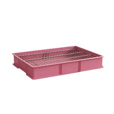 貓狗廁所 室內專用 加高寵物室內家用廁所, 粉色, 1個