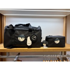 高爾夫球包 男女字標圖案配色收納雙肩衣物包, 如圖所示
