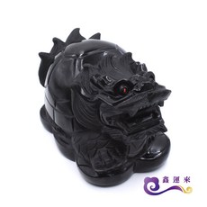 鑫運來 黑曜龍龜擺件, 1個