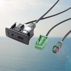 메르세데스 SLK 2008용 AUX USB 소켓 어댑터 케이블 커맨드 NTG2.5 내비게이션 지원 절단 또는 접합 작업, 01 빠른  Mainland