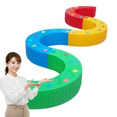 유치원 초등 체육 세트 반달모양 운동회 교구 블럭 S 외발수레 조립, B. 반달 보름달 8개 1세트, 1개