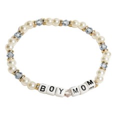 ECLATIS MASJENBU 소년 엄마 소녀 디자인 팔찌 비즈 새로운 여성을 위한 특별한 선물 어머니의 날 생일 크리스마스 표준 비즈 보석 없음 303112, Blue(Boymom)
