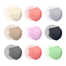 에어데이즈 KF94 컬러핏 마스크 10매 새부리형, 진회색