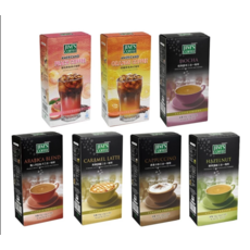 JIM'S COFFEE 即溶咖啡多口味組合 (蜜桃/柑橘/摩卡/阿拉比卡/焦糖拿鐵/卡布奇諾/榛果) 90g, 1個, 蜜桃