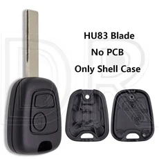 푸조 107 206 207 306 307 407 시트로엥 C1 C2 C3 사코 Xsara용 ID46 PCF7961 433MHz 차량용 리모컨 키, 04 Only Shell HU83, 01 No Brand