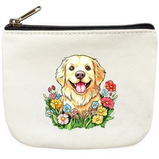 [ 1263272 ] BJDAMAI 동전 지갑 파우치 백 홀더 십대 소녀 여성 아동용 동물 애호가 선물 물건 장식 작은 미니 지갑 카드 키 헤드셋 립스틱! 골든 리트리