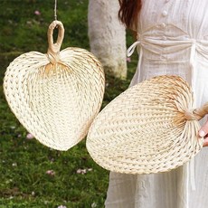 桃園出貨 蒲扇 手搖棕葉大蒲扇 手工編織 夏季天然蒲草嬰兒藤扇芭蕉扇子 老式家用, 小號手工蒲扇2把裝【寬約30cm】, 1個