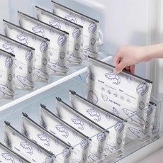 슬라이더 지퍼백 냉장 냉동 겸용 은박보관봉투 세트 은색 보냉 보관용/DIGIPIC, 혼합, 1세트, 50개입