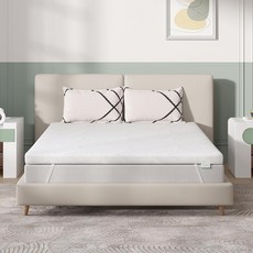 Novilla 5.1cm(2인치) 트윈 메모리 폼 매트리스 토퍼 편안함과 시원한 야간 수면을 위한 울트라 소프트 매트리스 토퍼 통기성 및 피부 친화적 CertiPUR-US, 4 Inch, Twin