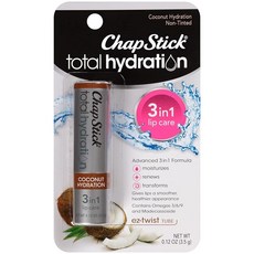 ChapStick Total Hydration 에센셜 오일 피스 립밤 로즈마리 + 페퍼민트 립밤 튜브 립 케어 - 3.4g(0.12온스), 코코넛