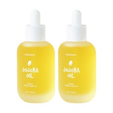 아토먼스 유기농 비정제 100% 골든 호호바오일, 2개, 48ml