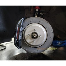 土城輪胎王 世盟 GN3 330MM 鋁式碟盤 粉體黑卡鉗 NISSAN KICKS專用, 1個