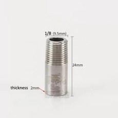 단일 수나사 파이프 피팅 물 가스 연결 어댑터 조인트, A. Single Male 1l8 DN6, 1. 1 PCS