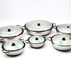 블랙폰드 국산 스텐 전골 냄비 식당 업소용 양수 245mm 997645EA pon+139TN