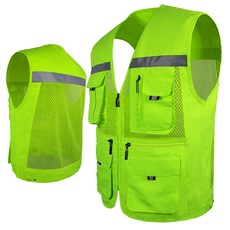 고급 왕 망사 형광 안전 조끼 NV100S 현장 여름 작업복