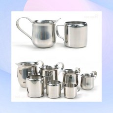 용기 스테인리스 시럽잔 미니 샷잔 손잡이형 커피용 홈카페 소스잔, 1cl3 A타입 3온스, 1개