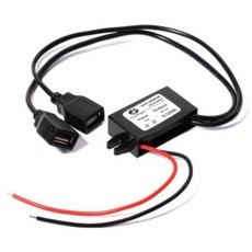 車載電源轉換器 雙USB快速充電 DC-DC穩壓 適用多種車型, 12V轉USB 3A電流