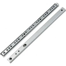 2개 8인치~20인치 볼베어링 서랍 슬라이드 가구 슬라이드 강철 볼베어링 슬라이드 키보드 캐비닛 식기장 서랍 레일(182mm 8인치), 182MM 8인치