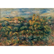 Paysage de Cagnes 편집아트포스터 감성선물 르누아르, 그림만(매트지), A2