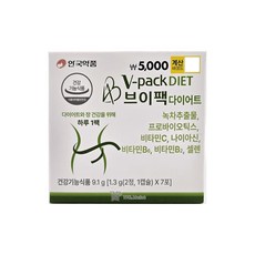 안국약품 브이팩 다이어트 7일팩, 1박스