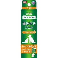 LION PETKISS 獅王 寵物潔牙凝膠 雞肉風味 犬貓適用 無須漱口, 40g, 1個
