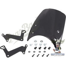 【吉兒基地 Gear Base】KITACO 前擋 擋風板 風鏡 深黑色 Monkey Dax 125 臘腸, 1個, KITACO 風鏡組深黑色